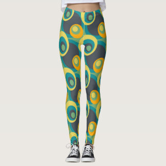 Leggings Motif Rétro Couleur Années Cinquante