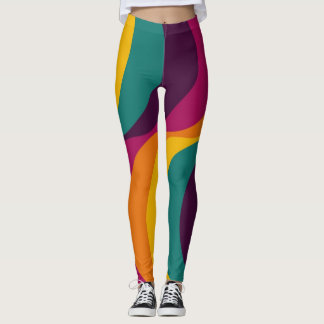 Leggings Motif Rétro Couleur Années Cinquante #5