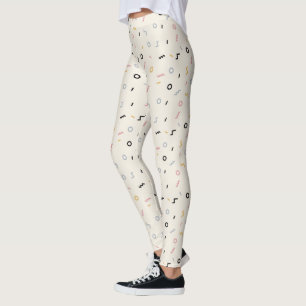 Leggings Motif Retro Squiggle