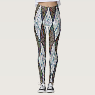 Leggings motif rhomboid