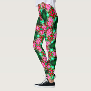 Leggings Motif Rose du désert