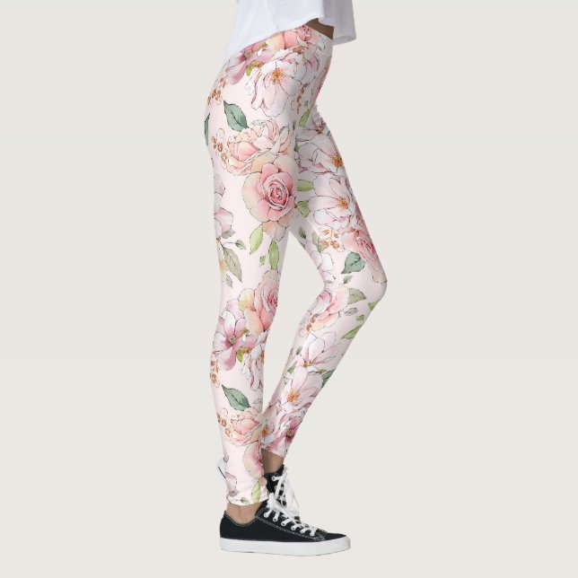 Leggings Motif rose Pastel (Droite)