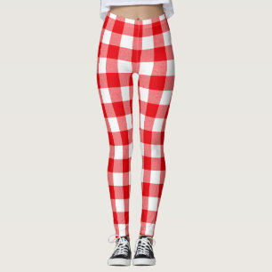 Leggings Motif rouge et blanc de contrôle de Buffalo