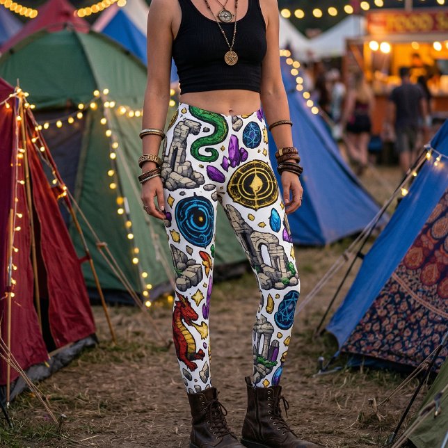 Leggings Motif Royaumes Mythiques (Créateur téléchargé)