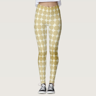 Leggings Motif sans couture à pois dorés
