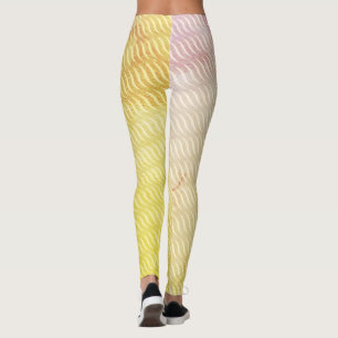 Leggings Motif sans couture de lignes vertes de terre magiq