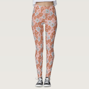 Leggings Motif sans couture rétro