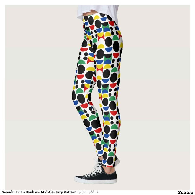 Leggings Motif scandinave du Bauhaus du milieu du siècle (Créateur téléchargé)