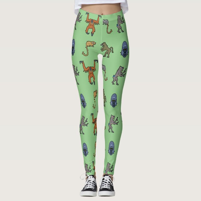 Leggings Motif singe (Devant)