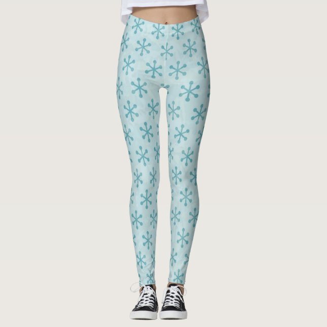 Leggings Motif Snowflake (Devant)