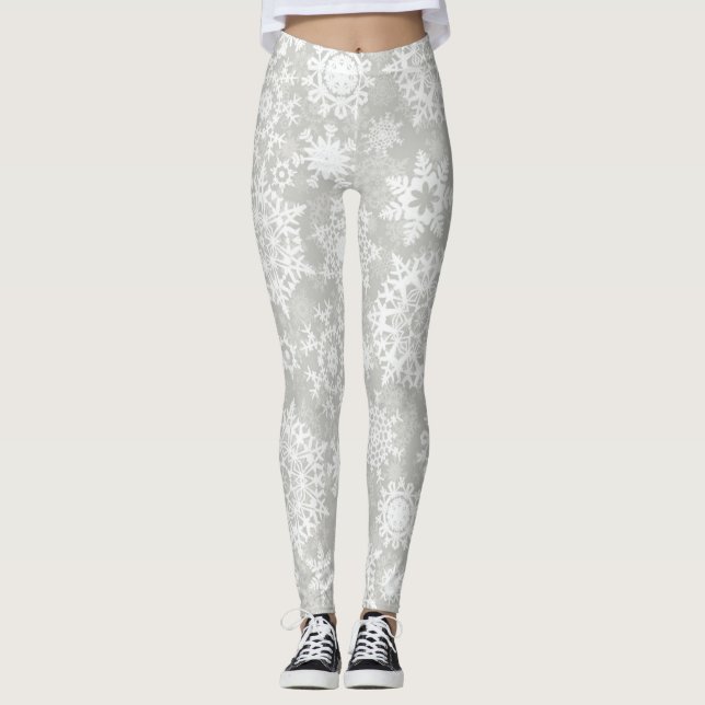 Leggings Motif Snowflake (Devant)