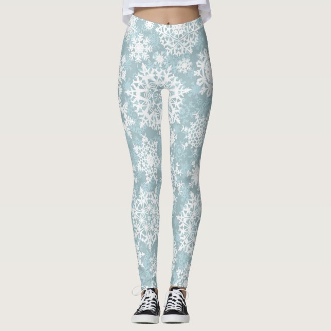 Leggings Motif Snowflake (Devant)