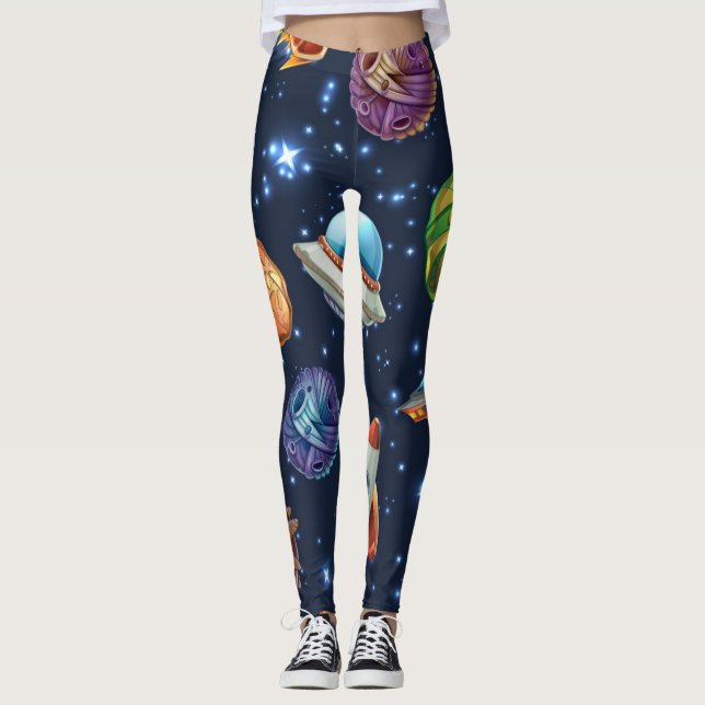 Leggings Motif spatial (Devant)