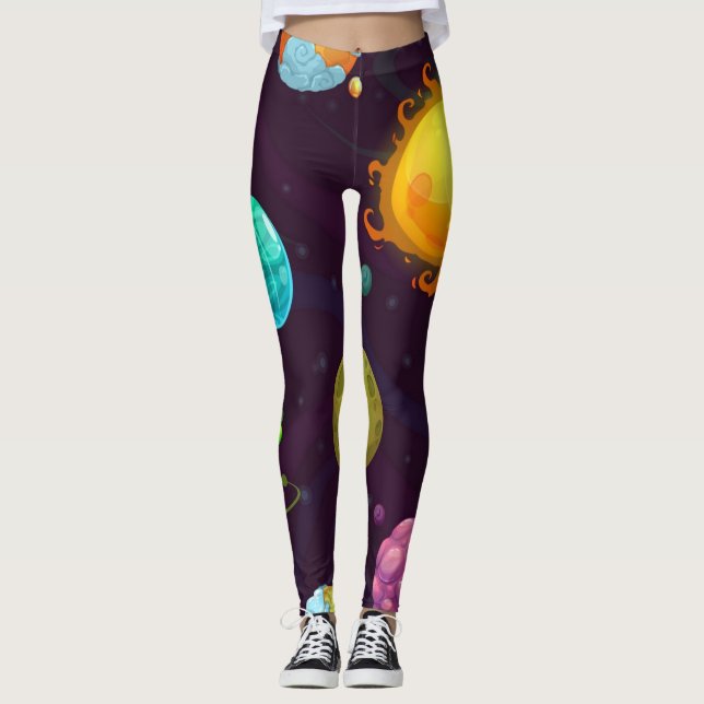 Leggings Motif spatial (Devant)
