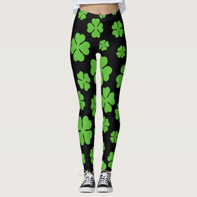 Leggings Motif St. Patrick Clover (Devant)