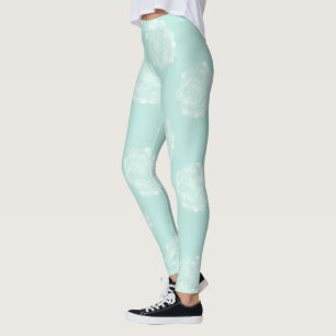 Leggings Motif succulent en pastel du bonheur de plante
