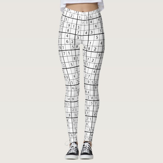 Leggings Motif Sudoku (Devant)