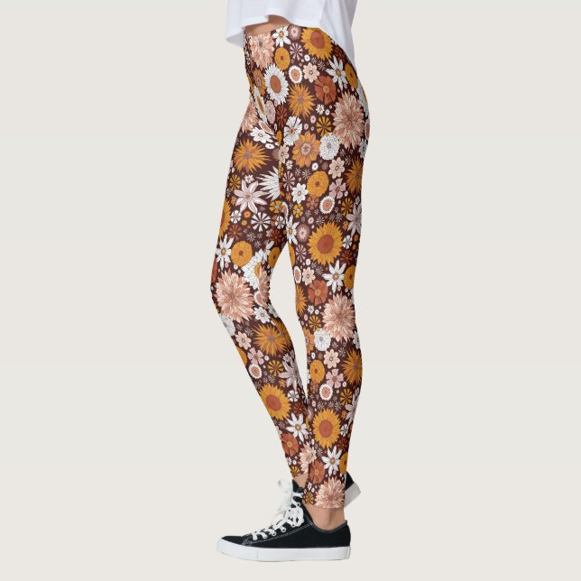 Leggings Motif super Retro Flower Garden (Gauche)