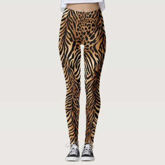 Leggings Motif symétrique animal sauvage 3