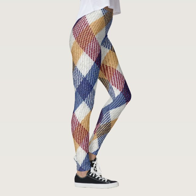Leggings Motif Tartan multicolore (Droite)
