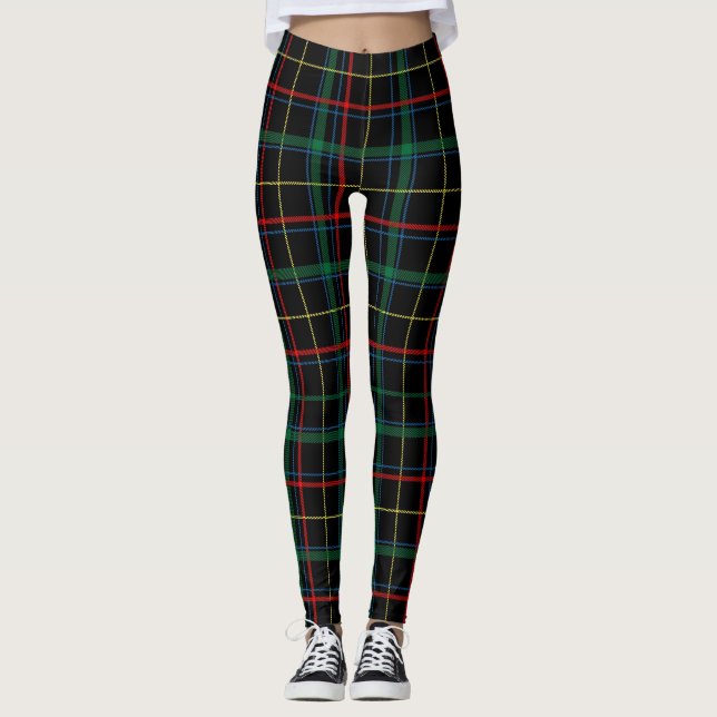 Leggings Motif Tartan Plaid (Devant)