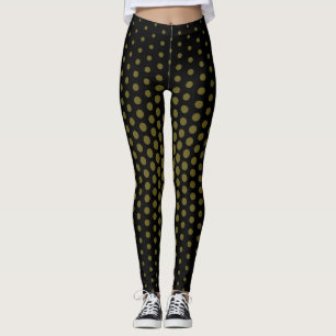 Leggings Motif Techno Dot de bronze antique