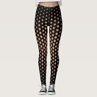 Leggings Motif Techno Dot en laiton antique
