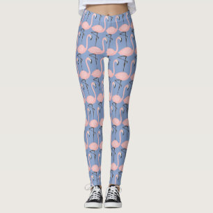 Leggings Motif tendre de Flamant rose