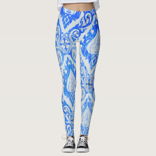 Leggings Motif thaïlandais : église carrelée en céramique.