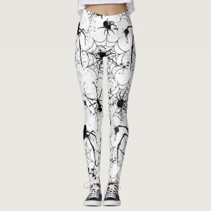 Leggings Motif Toile d'araignée Halloween 