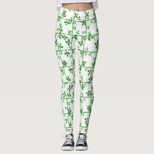 Leggings Motif transparent Graphique Floral