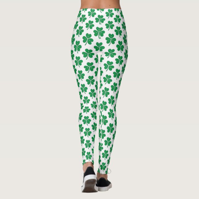 Leggings Motif Trèfle Vert Saint Patrick (Dos)
