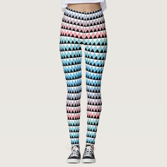 Leggings Motif Tribal Aztec Ombre (Devant)