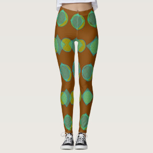 Leggings Motif Tribal III Pantalons de Yoga artisanaux