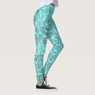 Leggings Motif turquoise