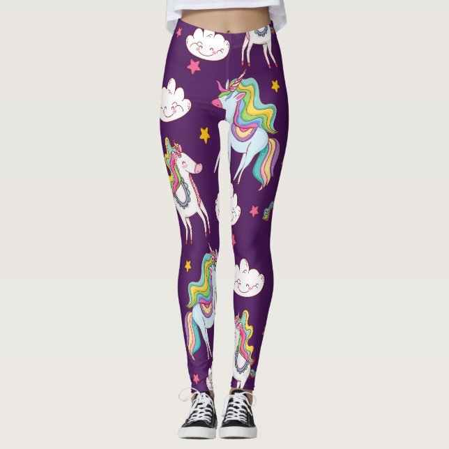Leggings Motif Unicorn Funny Magic Horse (Devant)