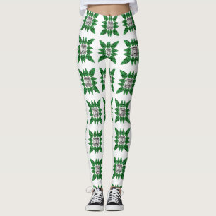 Leggings Motif vert