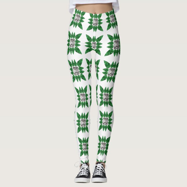 Leggings Motif vert (Devant)