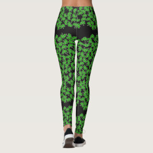 Leggings Motif vert de shamrock de Jour de la Saint Patrick
