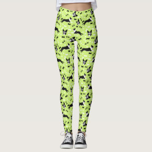 Leggings Motif vert des Terriers de Boston