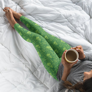 Leggings Motif vert orange