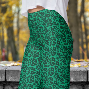 Leggings Motif vert tendance de la forêt et de la Noire