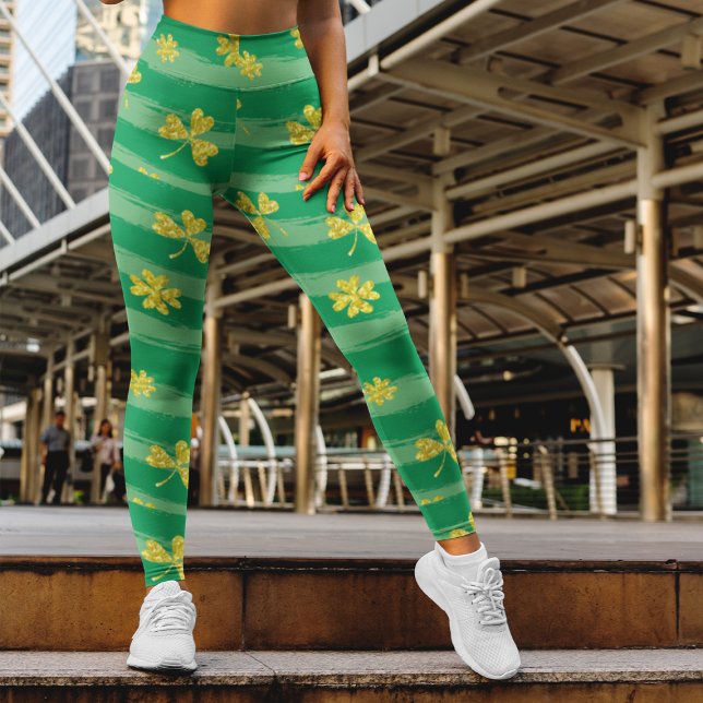 Leggings Motif Verte Grille Avec Cloches D'Or Patrick (Créateur téléchargé)