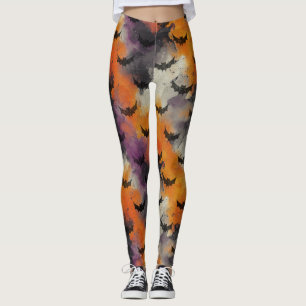 Leggings Motif vintage de Halloween de goule