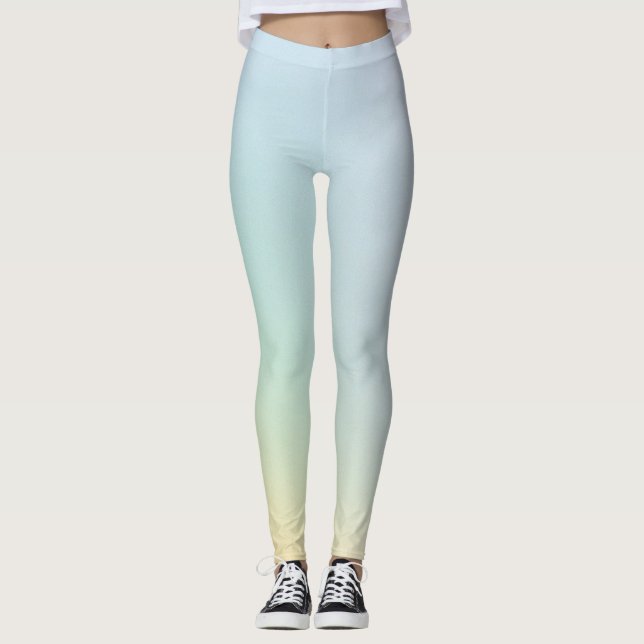 Leggings Motif Vintage Pastel Gradient (Devant)