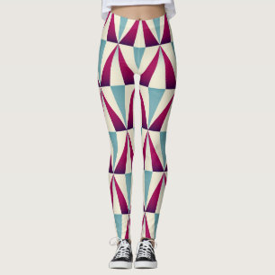 Leggings motif vintage triangle géométrique sans couture.
