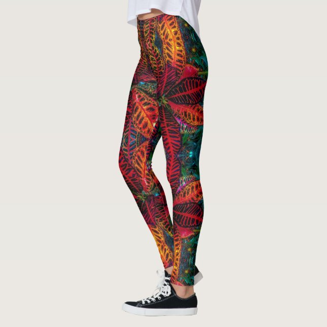Leggings Motif Wild Leaf (Gauche)