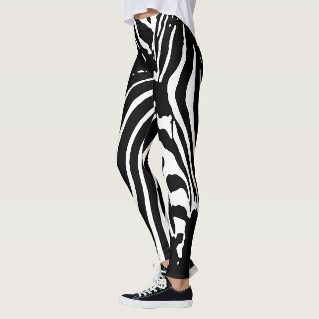 Leggings Motif ZEBRA SAFARI STRIPES (Gauche)