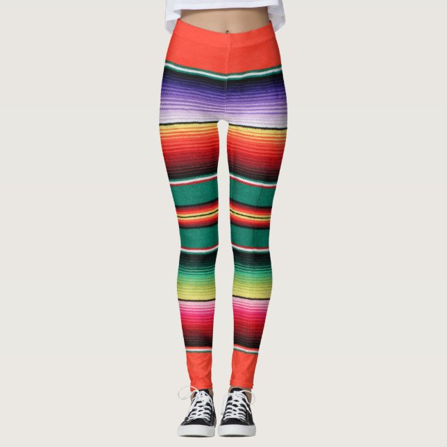 leggings motifs à couverture mexicaine (Devant)