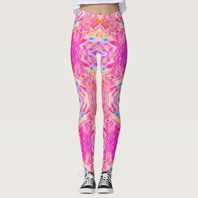 Leggings Motifs Abstraits colorés (Devant)
